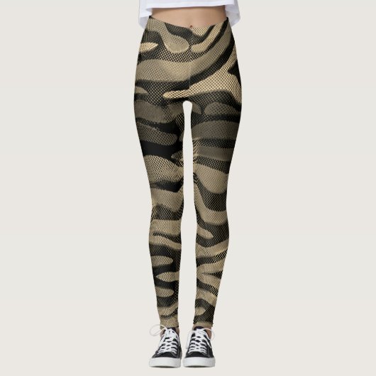 Abstracte Golden Army Leggings (Voorkant)