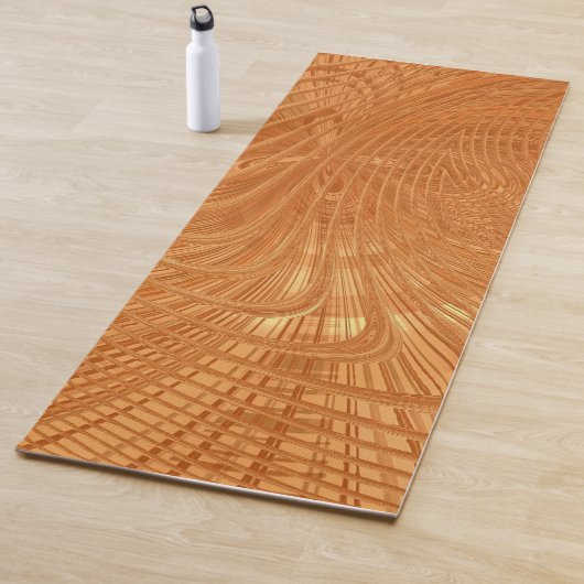 Abstracte Golden Art Wavy yogamat (In situ)