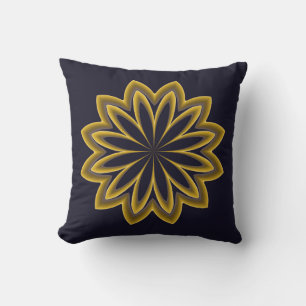 Abstracte Golden Flower - Sierkussen