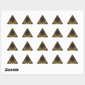Abstracte Golden Flower Sticker (Vel)