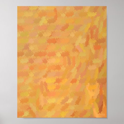 Abstracte Golden Hawaiian Tapestry Poster (Voorkant)
