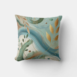 Abstracte Golden Leaf Art Style 9 Kussen