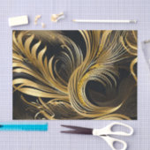 Abstracte Golden Swirls Tissuepapier (Craft)