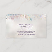 Abstracte Golden Tree - Kleurrijk gebladerte Visitekaartje (Achterkant)