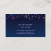 Abstracte Golden Tree - Kleurrijk gebladerte Visitekaartje (Achterkant)