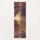 Abstracte Golden Wave Lines Yogamat (Voorkant)