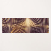 Abstracte Golden Wave Lines Yogamat (Voorkant (horizontaal))