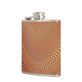 Abstracte Golden Wavy Art Flask Heupfles (Links)