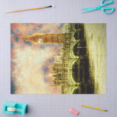 Abstracte Golden Westminster Bridge in Londen Tissuepapier (Craft)