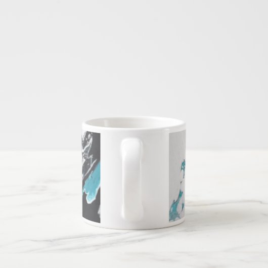 Abstracte golf. Anetka. Espresso Kop (Achterkant)