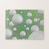 ABSTRACTE GOLF-BALLEN LEGPUZZEL (Horizontaal)