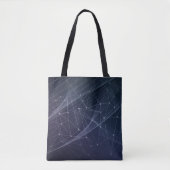 Abstracte golf en geometriepatroon tote bag (Voorkant)