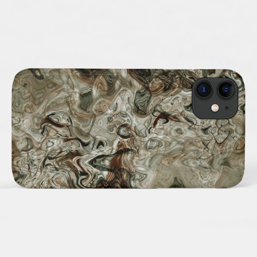 Abstracte golf gemarmerd Case-Mate iPhone case (Achterkant (horizontaal))