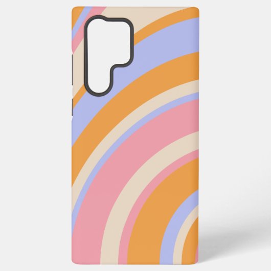 abstracte golf kleurrijke werveling samsung galaxy hoesje (Achterkant)