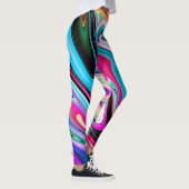 Abstracte golf marmeren steen leggings (Rechts)