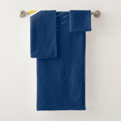 Abstracte golf, modern, eenvoudig, elegant design bad handdoek (Insitu)