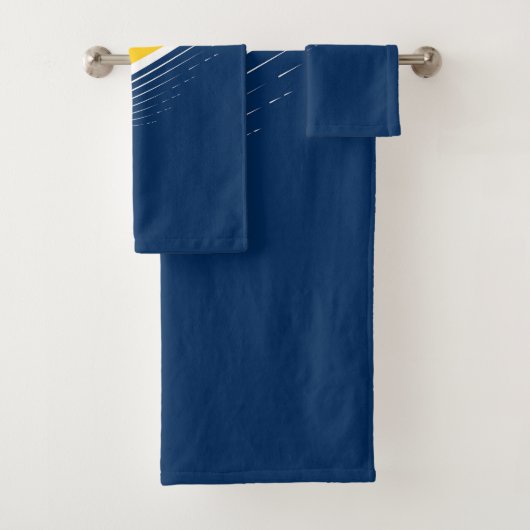 Abstracte golf, modern, eenvoudig, elegant design bad handdoek (Insitu)