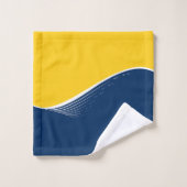 Abstracte golf, modern, eenvoudig, elegant design bad handdoek (Wasdoekje)
