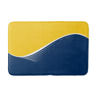 Abstracte golf, modern, eenvoudig, elegant design badmat