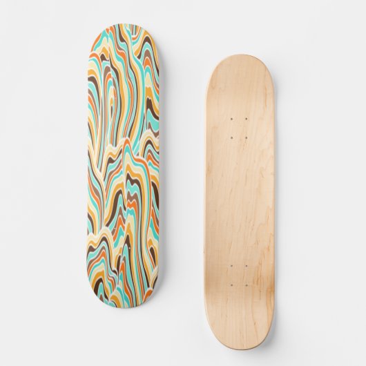 Abstracte golf persoonlijk skateboard (Voorkant)