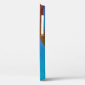 Abstracte golfachtergrond. 3D illustratie.3d, 3d i Case-Mate iPhone Case (Achterkant / Links)