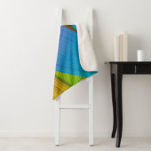 Abstracte golfachtergrond. 3D illustratie.3d, 3d i Sherpa Deken (In situ)