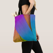 Abstracte golfachtergrond. 3D illustratie.3d, 3d i Tote Bag (Dichtbij)
