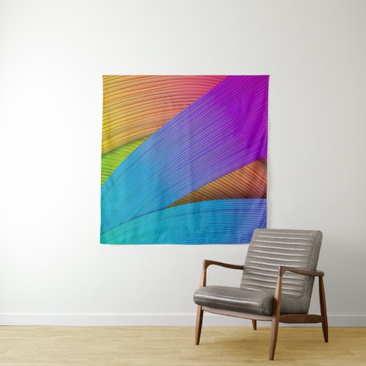 Abstracte golfachtergrond. 3D illustratie.3d, 3d i Wandkleed (In Situ (horizontaal))