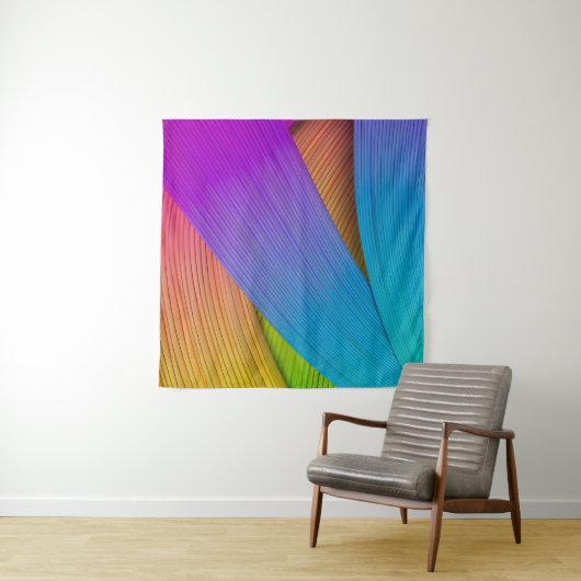 Abstracte golfachtergrond. 3D illustratie.3d, 3d i Wandkleed (In situ)