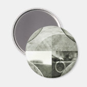 Abstracte golfbreker in Star Magnet (Voorkant / Achterkant)