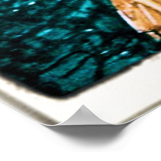 abstracte golfkleur poster (Hoek)