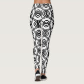 abstracte golfleggings leggings (Achterkant)