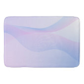 Abstracte golflengte Roze Blauw Badmat (Voorkant)