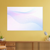 Abstracte golflengte Roze Blauw Canvas Afdruk (Insitu (Woonkamer))