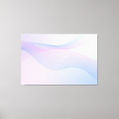 Abstracte golflengte Roze Blauw Canvas Afdruk (Voorkant)
