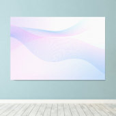 Abstracte golflengte Roze Blauw Canvas Afdruk (Insitu (Houten vloer))