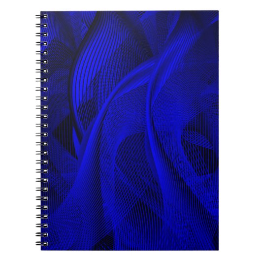Abstracte golflijnen notitieboek (Voorkant)