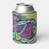 Abstracte golfthema Koelbox Blikjeskoeler (Blikje Achterkant)