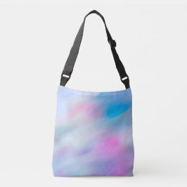 Abstracte golfWaterverf Multicolor Tote Bag