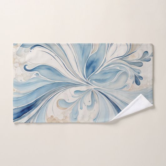 Abstracte golven 3 badhanddoeken bad handdoek (Handdoek)