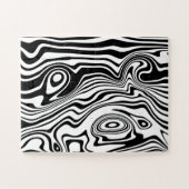 Abstracte golven - Aangepaste kleuren Legpuzzel (Horizontaal)