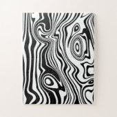 Abstracte golven - Aangepaste kleuren Legpuzzel (Verticaal)