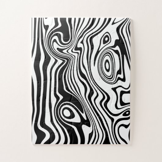 Abstracte golven - Aangepaste kleuren Legpuzzel (Verticaal)