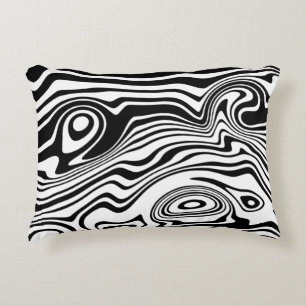 Abstracte golven Accent Pillow - Aangepaste kleure Accent Kussen