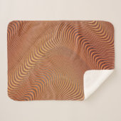 Abstracte golven Art Sherpa Blanket Deken (Voorkant (horizontaal))