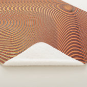 Abstracte golven Art Sherpa Blanket Sherpa Deken (3/4)