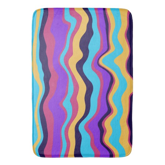 Abstracte golven badmat (Voorkant Verticaal)