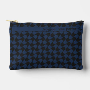 Abstracte golven blauw en zwart met tekst etui