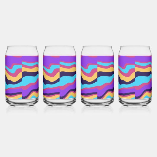 Abstracte golven blikvorm glas (Rechts)