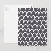Abstracte golven briefkaart (Voorkant / Achterkant)